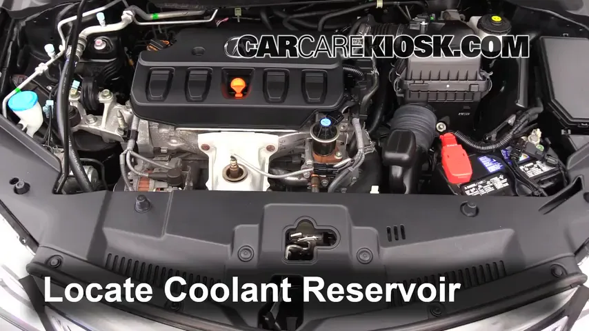 2013 Acura ILX 2.0L 4 Cyl. Coolant (Antifreeze) Add Coolant